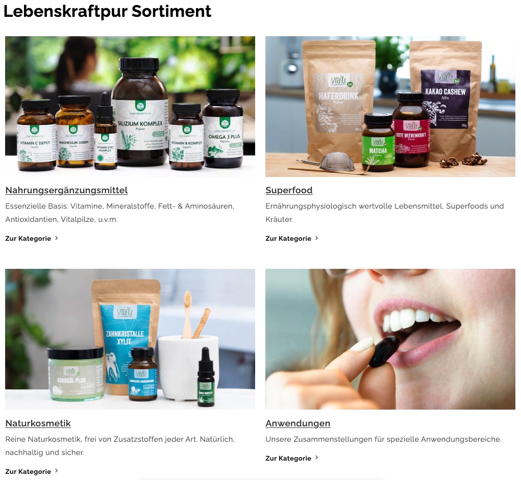 Website Fabian Sortiment