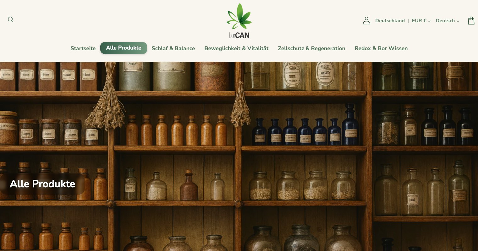 borCAN Website Shop