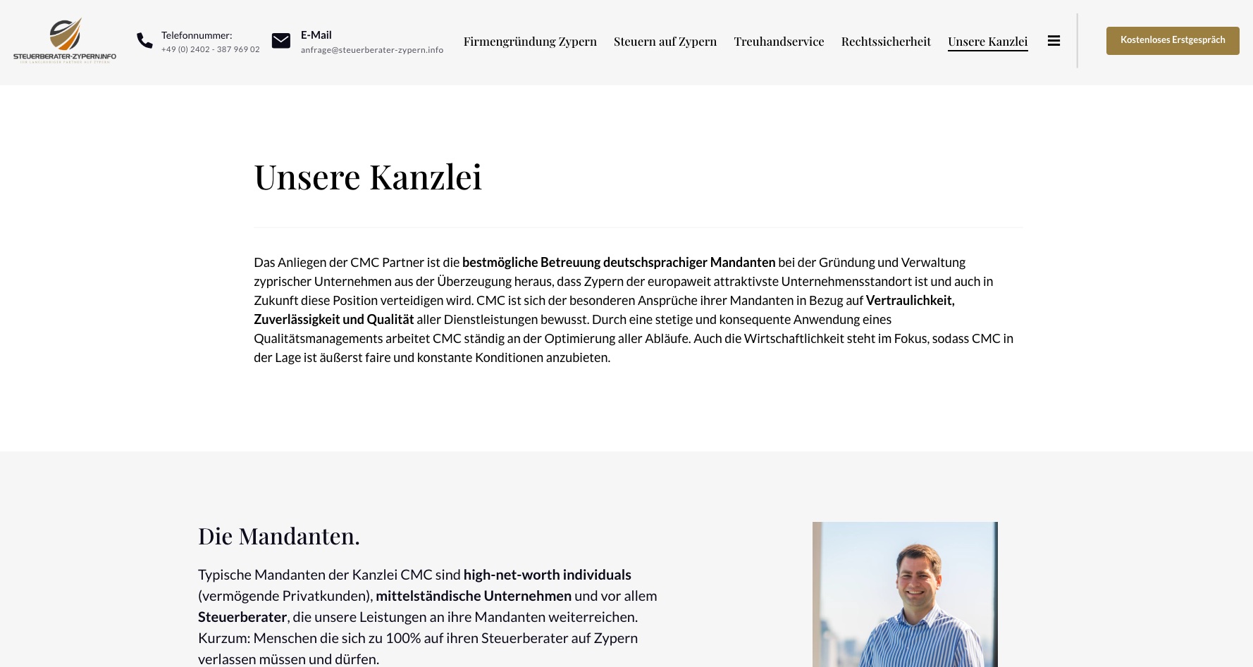 Florian Wilk Zypern Steuern Webseite